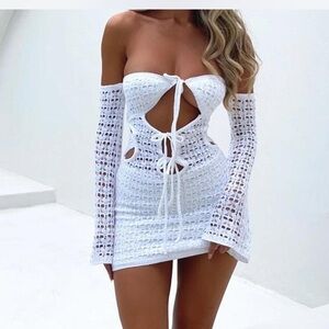 Outcast clothing mini crochet dress